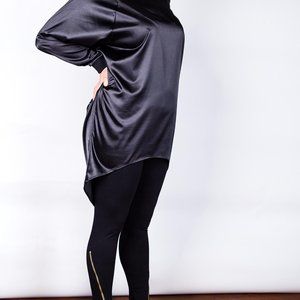 Plus size Women's High-Waisted Leggings w/ Zipper